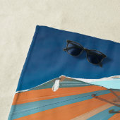 "Beer geïnspireerde sjabloon strandlaken (In situ)