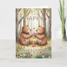 Beer Gelukkig Valentijnsdag  Kaart