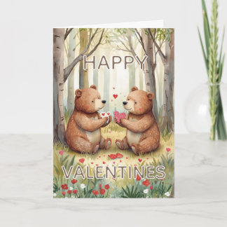 Beer Gelukkig Valentijnsdag  Kaart