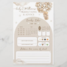 Beer Gender Neutraal Baby shower Voorspelling Spel