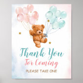 Beer Gender onthullen Hartelijk dank voor uw komst Poster (Voorkant)