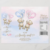 Beer Gender onthulling Baby shower Chip Bag Wrappe Flyer (Voorkant)