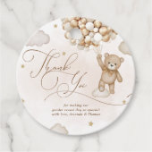 Beer Gendergelijkheid onthullen Hartelijk dank Bedankjes Labels (Voorkant)