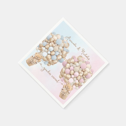 Beer Genderkwesties onthullen Baby shower Servet (Hoek)