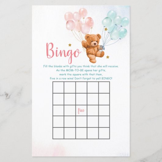 Beer Genderkwesties onthullen ballonspelen (Voorkant)