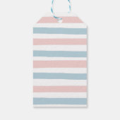 Beer Genderkwesties onthullen roze en blauw Cadeaulabel (Achterkant)