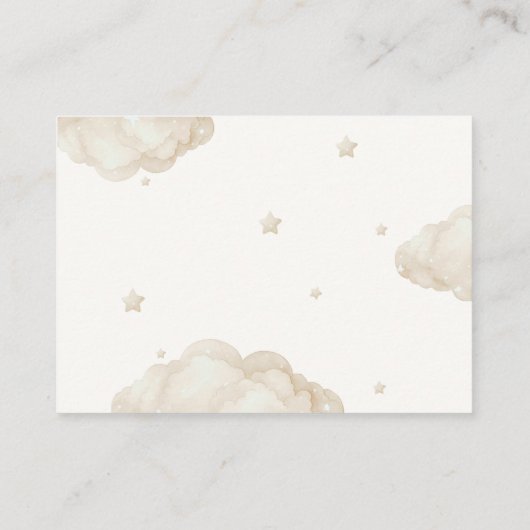 Beer Genderneutraal Baby shower Boekaanvraag Informatiekaartje (Achterkant)