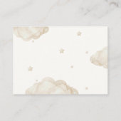 Beer Genderneutraal Baby shower luieraffle Informatiekaartje (Achterkant)