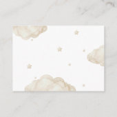 Beer Genderneutraal Baby shower luieraffle Informatiekaartje (Achterkant)