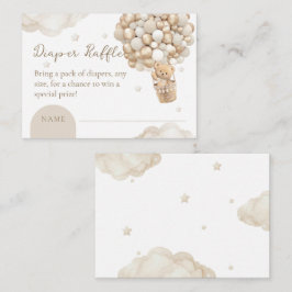 Beer Genderneutraal Baby shower luieraffle Informatiekaartje