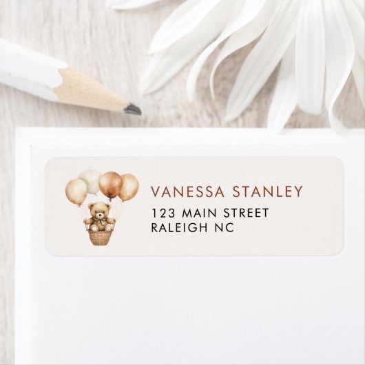 Beer genderneutraal Baby shower retouradres Etiket (Insitu)