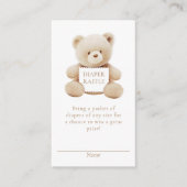 Beer Genderneutraal luer Raffle Ticket Informatiekaartje (Voorkant)