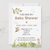 *~* Beer genieten van Flower Baby Shower Kaart (Achterkant)