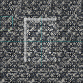 beer geo blauw stof (Delen)