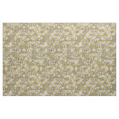 beer geo gele zilver stof (Fat Quarter)