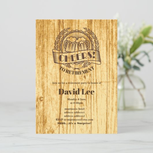 BEER, gepensioneerden, uitnodiging (Staand voorkant)