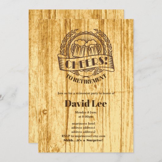 BEER, gepensioneerden, uitnodiging (Voorkant / Achterkant)