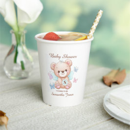 Beer gepersonaliseerd Baby shower Papieren Bekers