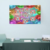 Beer Gepersonaliseerde karakter verjaardagsbanner Spandoek (Beurs)