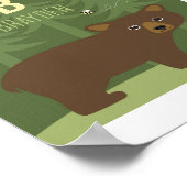 Beer Gepersonaliseerde Nursery Poster Print (Hoek)