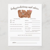 Beer geslacht aankondiging baby voorspellingen en  (Voorkant)