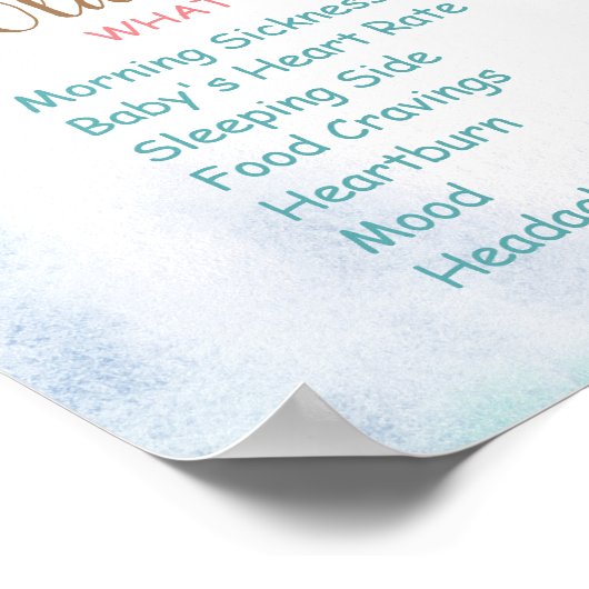 Beer Geslacht onthullen Poster oude vrouwen (Hoek)