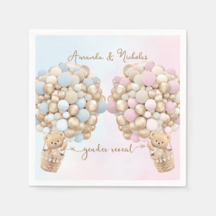 Beer Geslacht Reveal Baby Shower Servet
