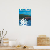 Beer Gevist in de Katmai, Alaska Poster (Keuken)