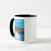 Beer Gevist in de rivier de Dawson, Alaska Mok (Voorkant links)