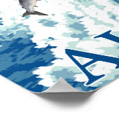 Beer Gevist in de rivier de McNeil, Alaska Poster (Hoek)