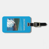 Beer Gevist in de rivier de Montana Bagagelabel (Voorkant horizontaal)