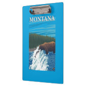 Beer Gevist in de rivier de Montana Klembord (Links)