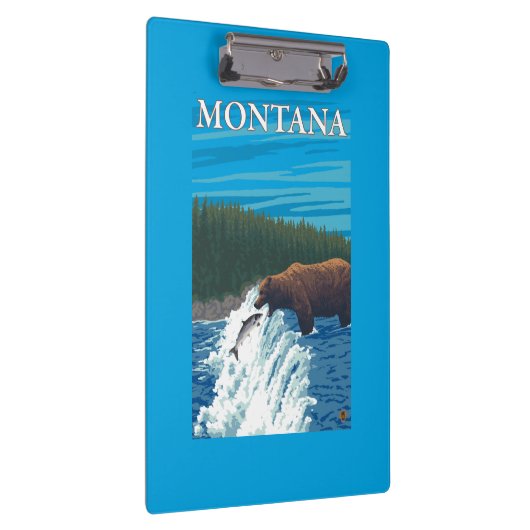 Beer Gevist in de rivier de Montana Klembord (Rechts)