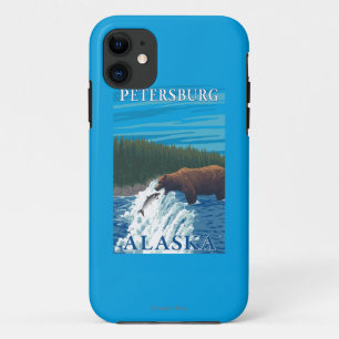 Beer Gevist in de rivier de Petersburg, Alaska iPhone 11 Hoesje