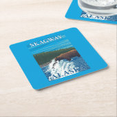 Beer Gevist in de rivier de Skagway, Alaska Kartonnen Onderzetters (Schuin)