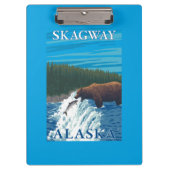 Beer Gevist in de rivier de Skagway, Alaska Klembord (Voorkant)