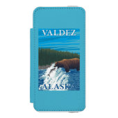 Beer Gevist in de rivier de Valdez, Alaska Incipio iPhone Portemonnee Hoesje (Voorkant Agenda)