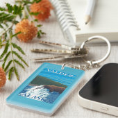 Beer Gevist in de rivier de Valdez, Alaska Sleutelhanger (Voorkant Rechts)