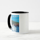 Beer Gevist in de rivier de Yukon, Alaska Mok (Voorkant links)