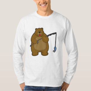 Beer Gevist met Geviste staaf en vis T-shirt