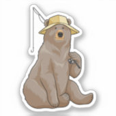 Beer Gevist met Geviste staaf Sticker (Voorkant)