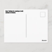 Beer Gevist voor zalm in Alaska Briefkaart (Achterkant)