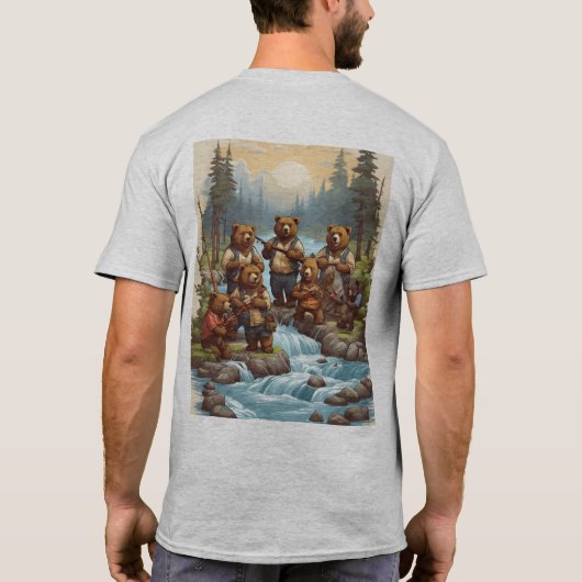 Beer Geviste Expeditie: grillige T-shirt Design (Achterkant)