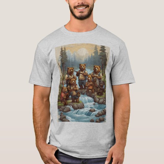 Beer Geviste Expeditie: grillige T-shirt Design (Voorkant)