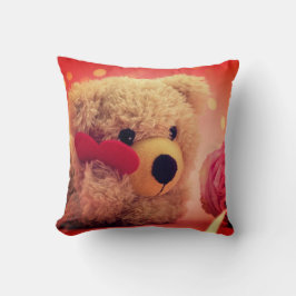 Beer gevuld dierlijk hart kussen