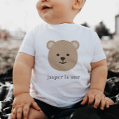 Beer gezicht 1ste verjaardag Baby T-shirt