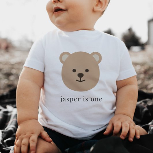 Beer gezicht 1ste verjaardag Baby T-shirt