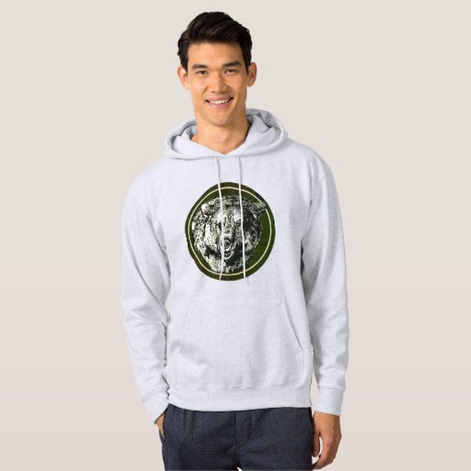 Beer gezicht hoodie (Voorkant volledig)