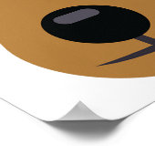 Beer Gezicht Schattige Gemakkelijk Halloween Kostu Poster (Hoek)