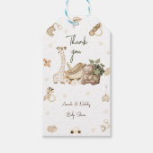 Beer Giraffe Speelgoed Cute Baby Borrel Cadeaulabel (Voorkant)